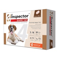 Инспектор Quadro Tabs таблетки для собак более 16 кг, 4 таб упаковка