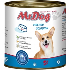 Mr.Dog кон.для собак Мясное ассорти