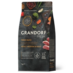 GRANDORF FRESH DOG Duck MED&MAXI сухой корм для собак средних и крупных пород, утка, батат